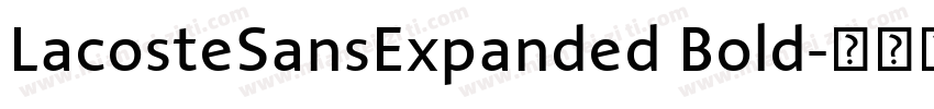 LacosteSansExpanded Bold字体转换
